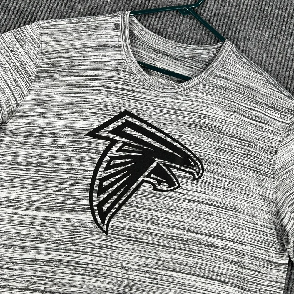 Atlanta Falcons‎ Shirt Mens Large Gray Short Sleeve Nike Dri Fit NFL Football